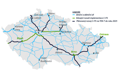 Projekt C-ITS v infrastruktuře TEN-T v ČR