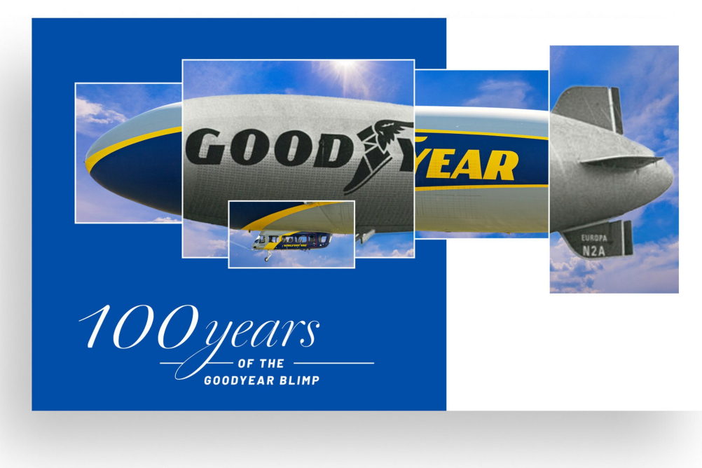 Goodyear Blimp slaví 100 let na obloze