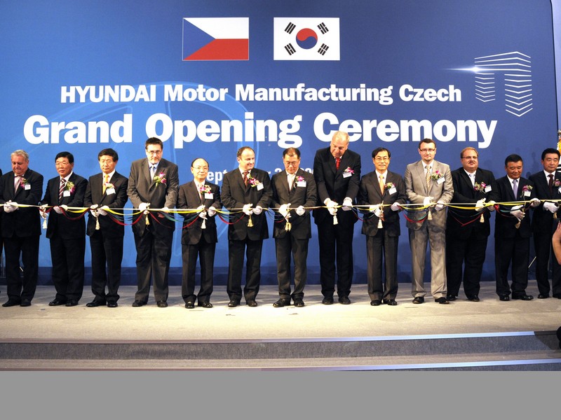 Hyundai slavnostně otevřel továrnu v Nošovicích