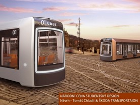 Návrh designu autonomních tramvají - Tomáš Chludil a Škoda Transportation