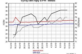 Vývoj cen pohonných hmot